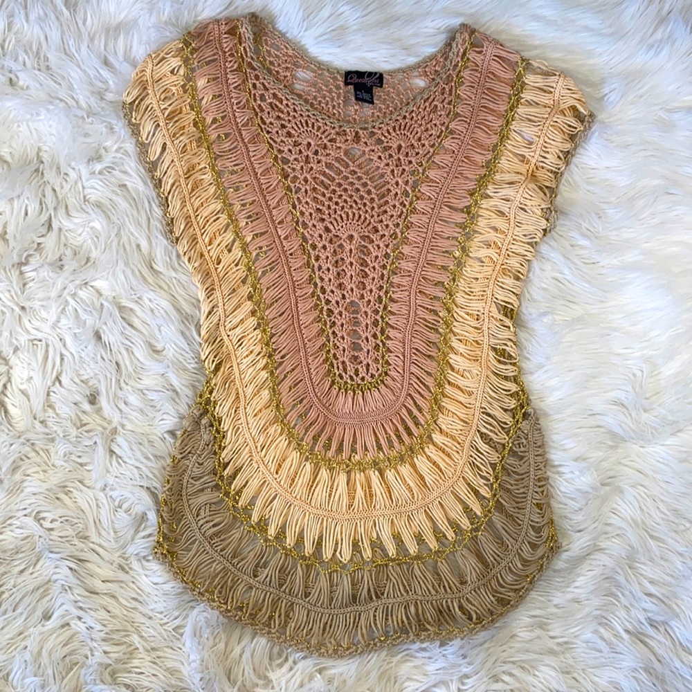 🩰[ Questions ] Intricate Knitted Tunic / Coverup - Picture 3 of 12